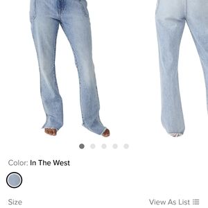 We The Free Blue Straight Leg Jeans Relaxed Fit